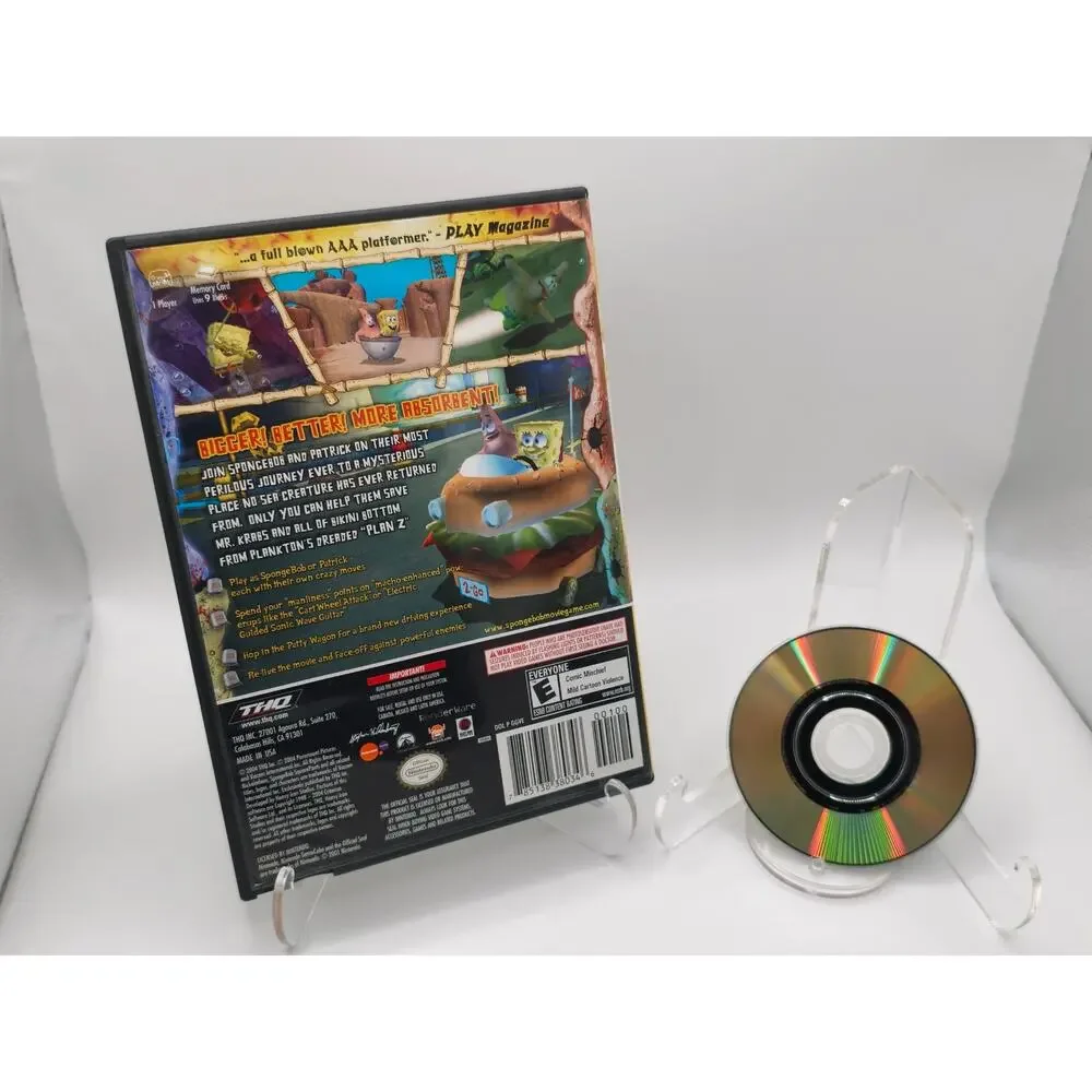 SpongeBob SquarePants Movie GameCube Players Choice Tested